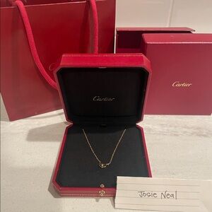 C Heart of Cartier necklace- Rose Gold